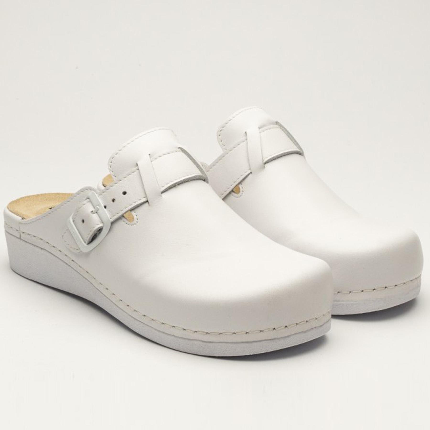 Сабо женские кожаные Leon Aurora Nora I р. 36 Белый