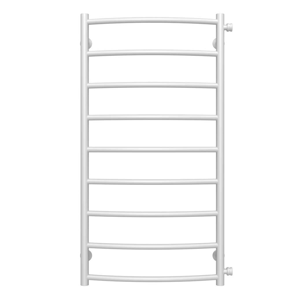 Полотенцесушитель водяной Deffi Классик П9 боковое правое подключение нержавеющая сталь 500х1000 мм Белый (C.DK.100.50.9.WC)