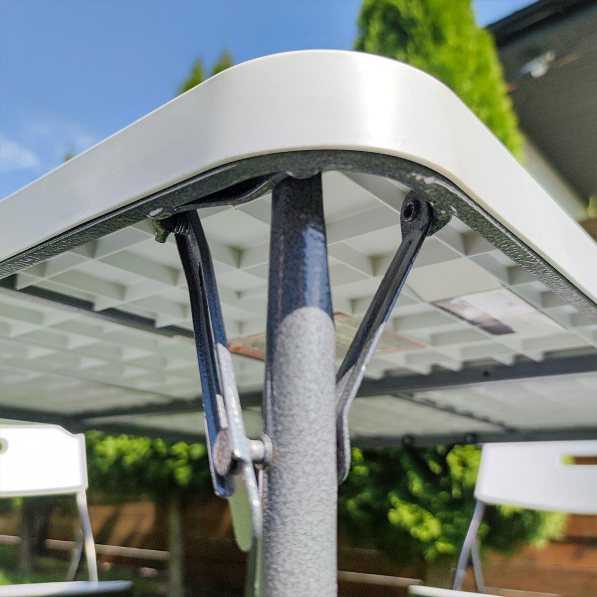 Стіл і 4 стільця складані Білий (SW-00001540) - фото 4