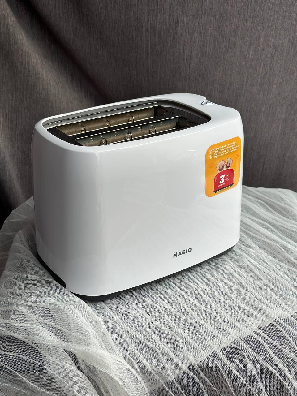 Тостер Magio MG-278 830 Вт Белый (24791529)