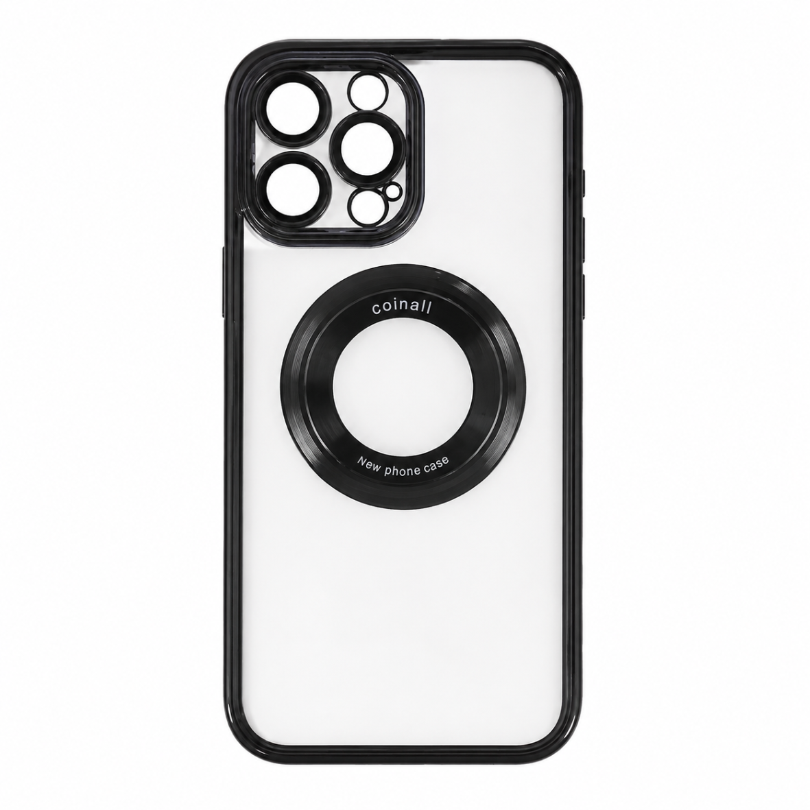 Магнитный чехол XON PhoneCase Magnetic для iPhone 14 Pro Max (PCMC1114400B 7881) Черный/Прозрачный