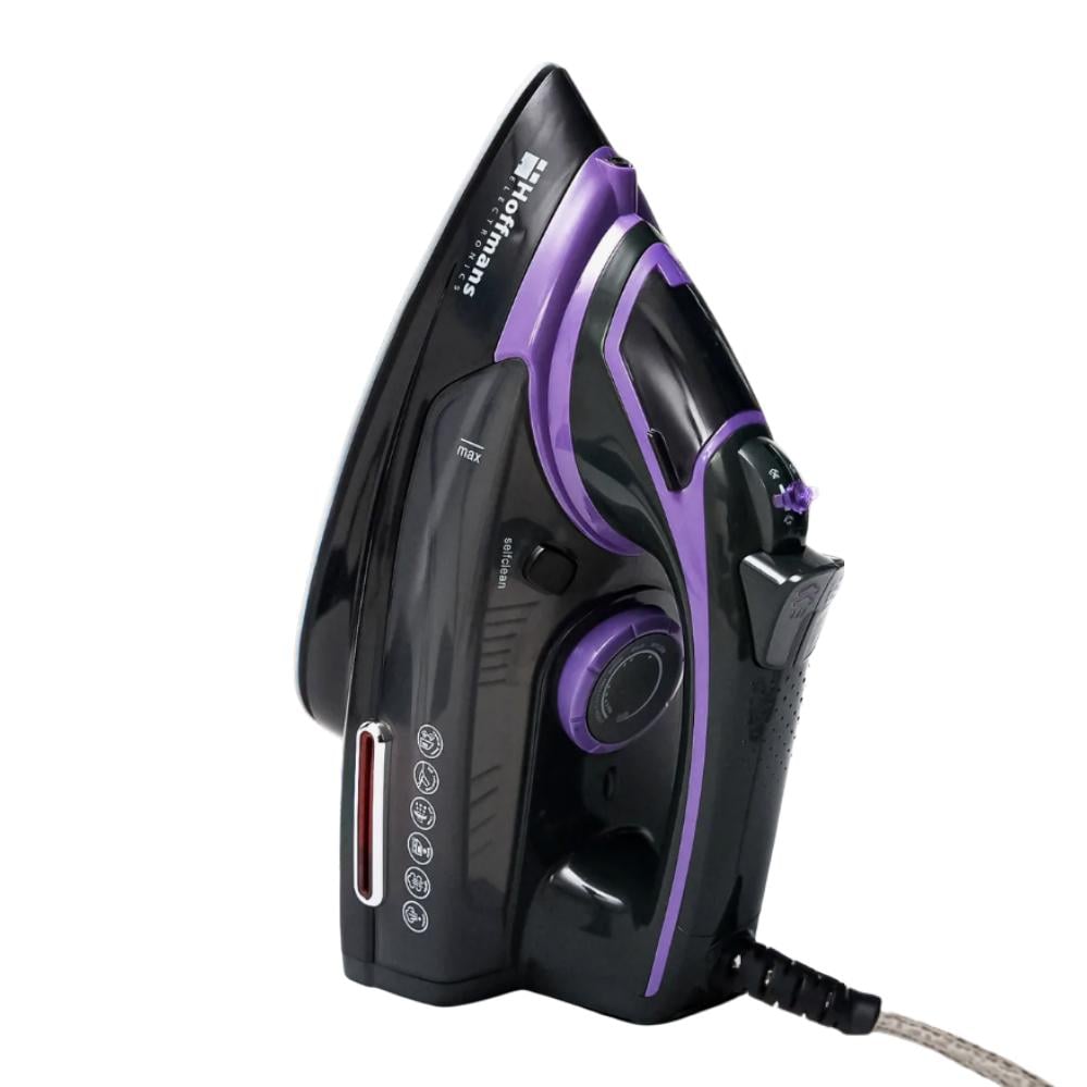 Утюг паровой Hoffmans Electronics НМ-9021 с керамической подошвой и системой самоочистки 3000 Вт (120.1799)