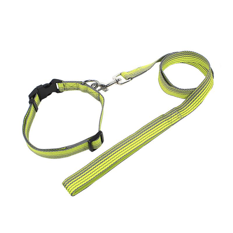 Ошейник для собак TUFF HOUND TC00305 Green Gray (2.0x38-51) с поводком принтом