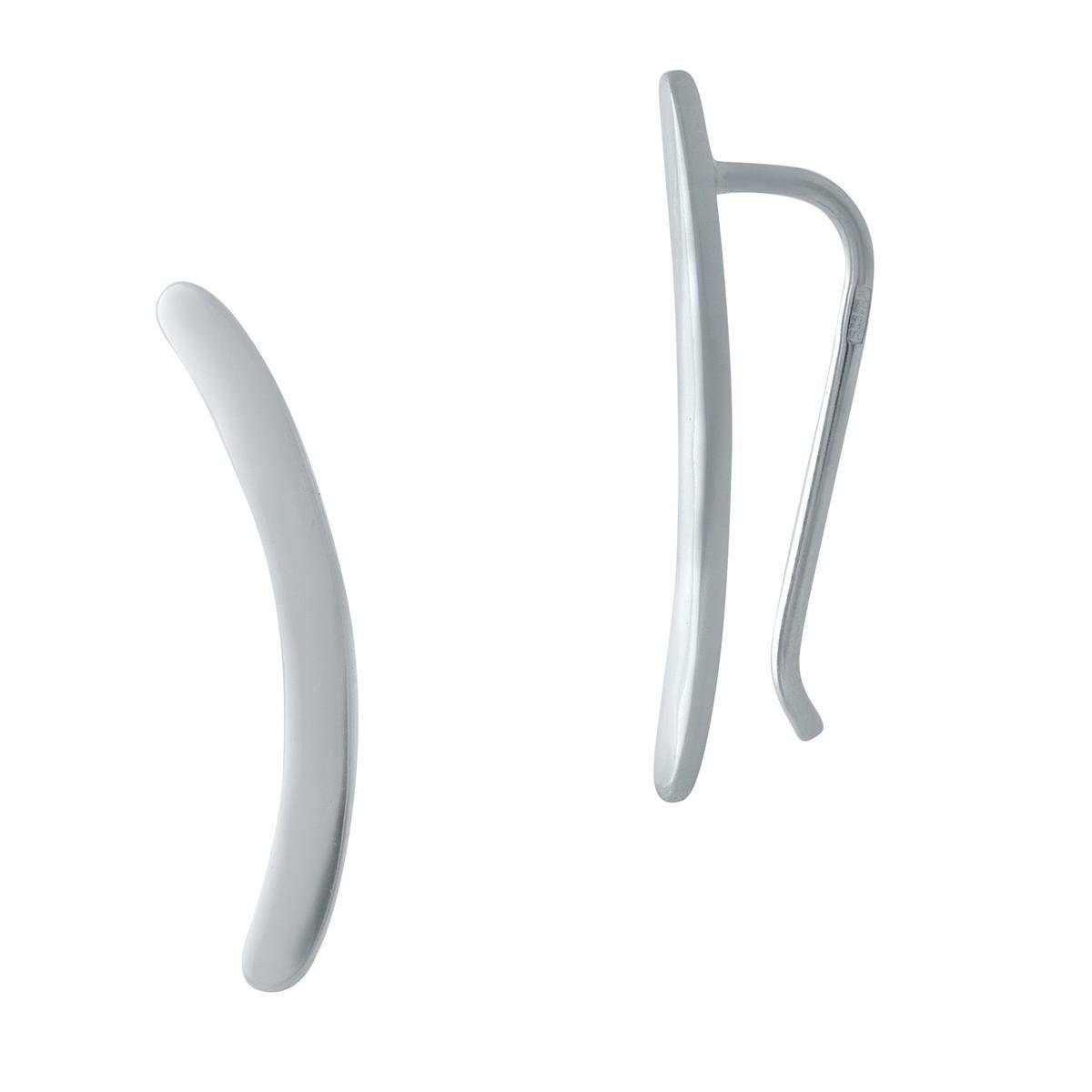 Серьги серебряные кафы в минималистическом стиле