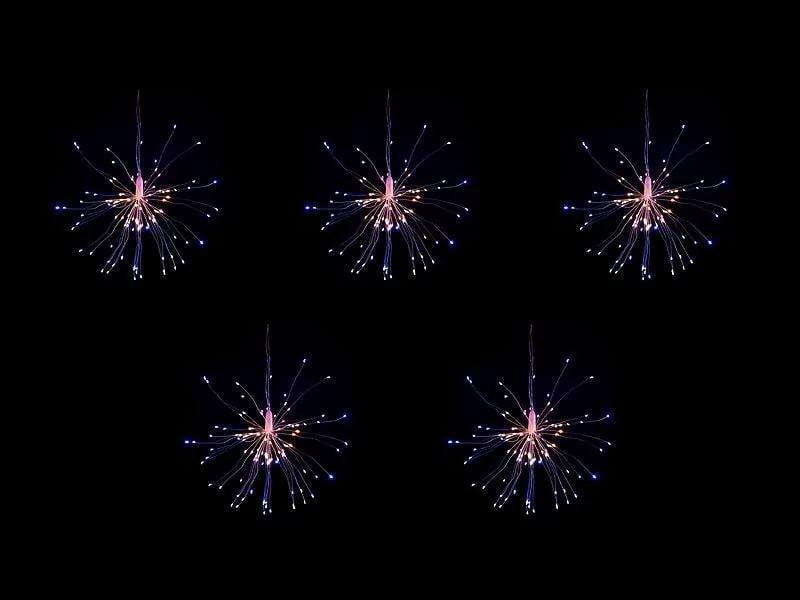 Гирлянда-штора Xmas фейерверк 500L медный провод 3х0,3 м Разноцветный (553771)