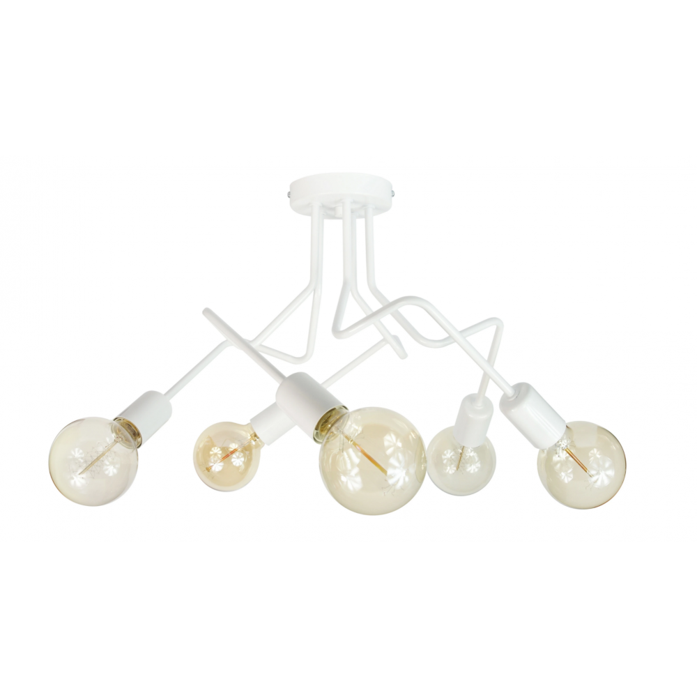 Потолочный светильник STESHA 5 WH в скандинавском стиле (PL-0000323 M/WH)