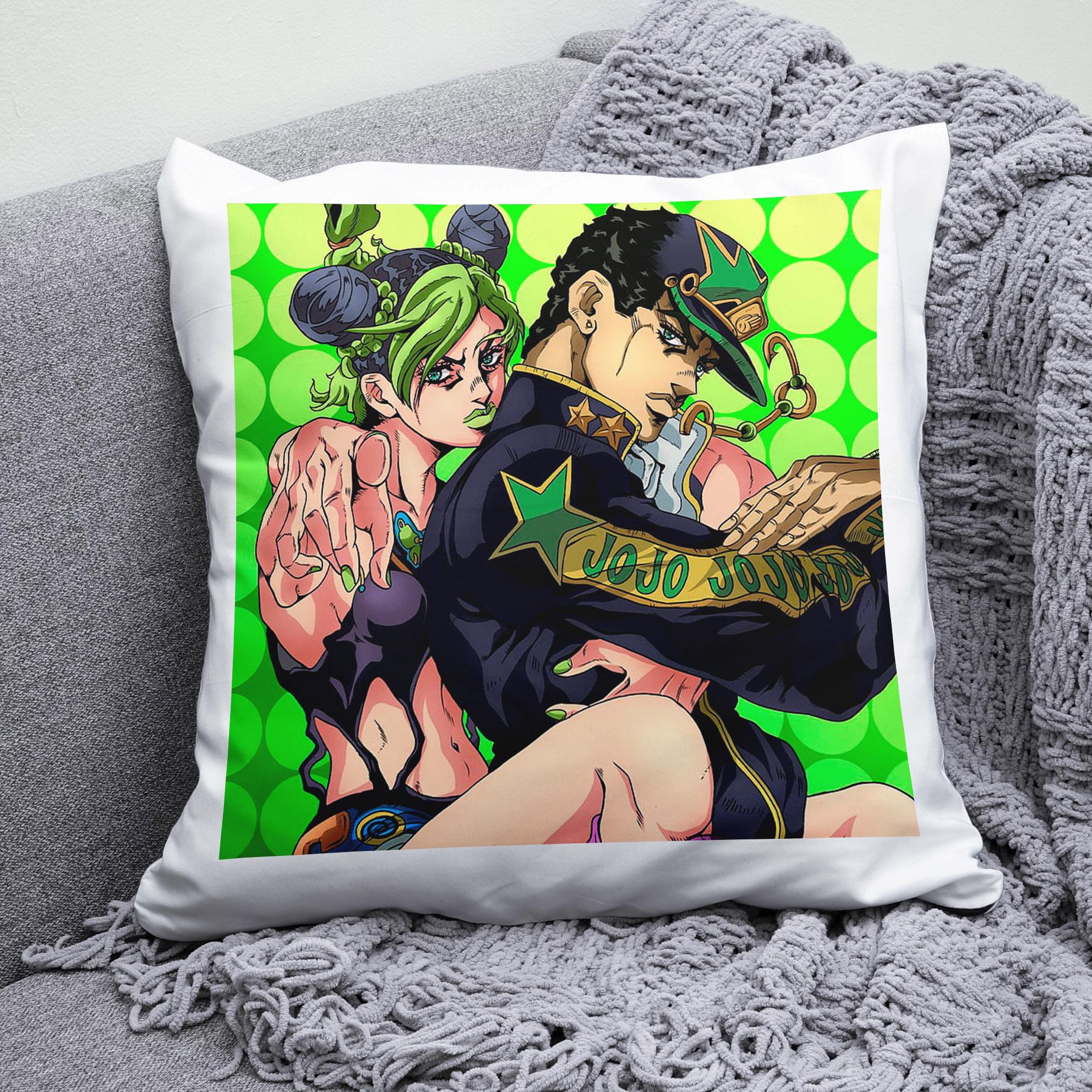 Плюшевая подушка квадрат с принтом JoJo's Bizarre Adventure "2