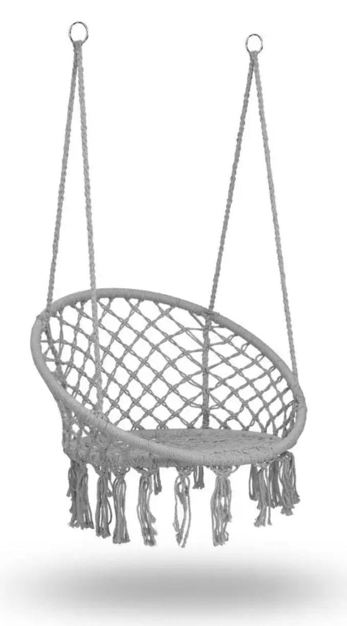 Садовое кресло-качеля подвесное Gordon Бохо до 150 кг Серый (PR-GLSHG)