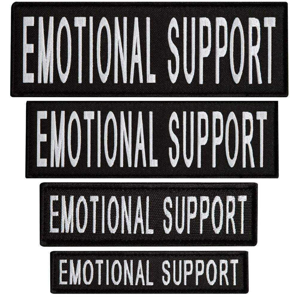 Набір шевронів з липучкою "Emotional Support" для кінологів 4 шт. (25485)