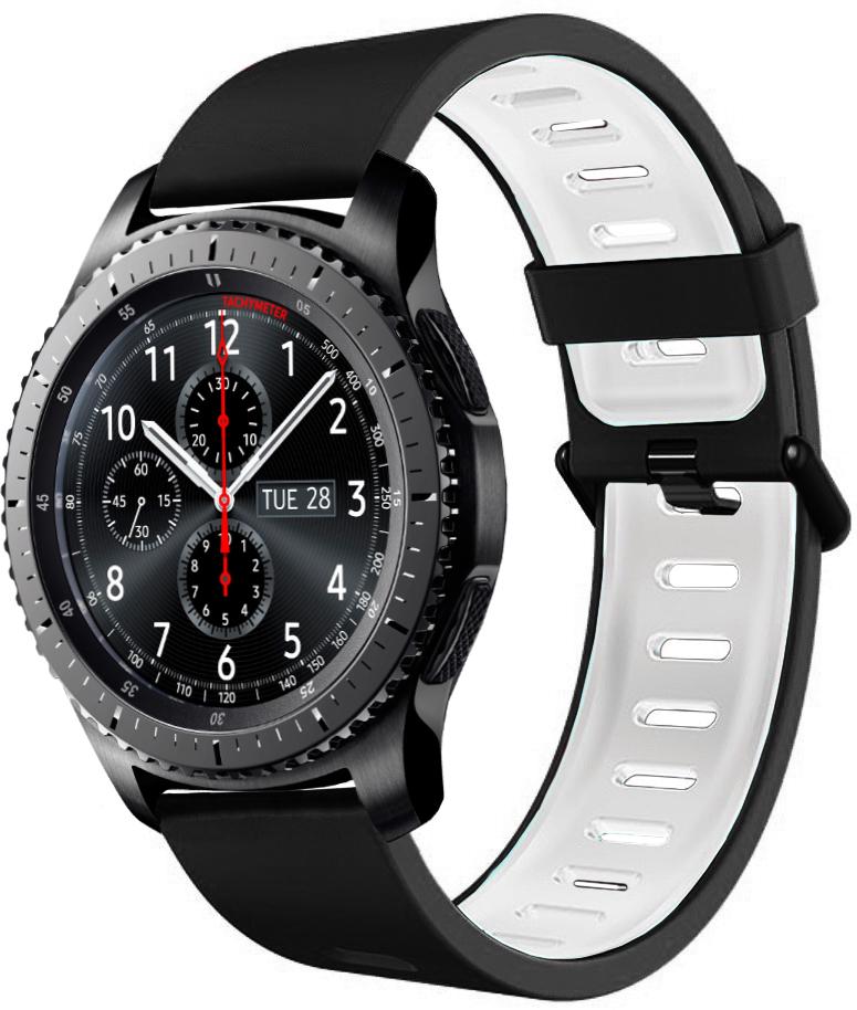 Ремешок Traf для Samsung Gear S3 Black/White (20425)