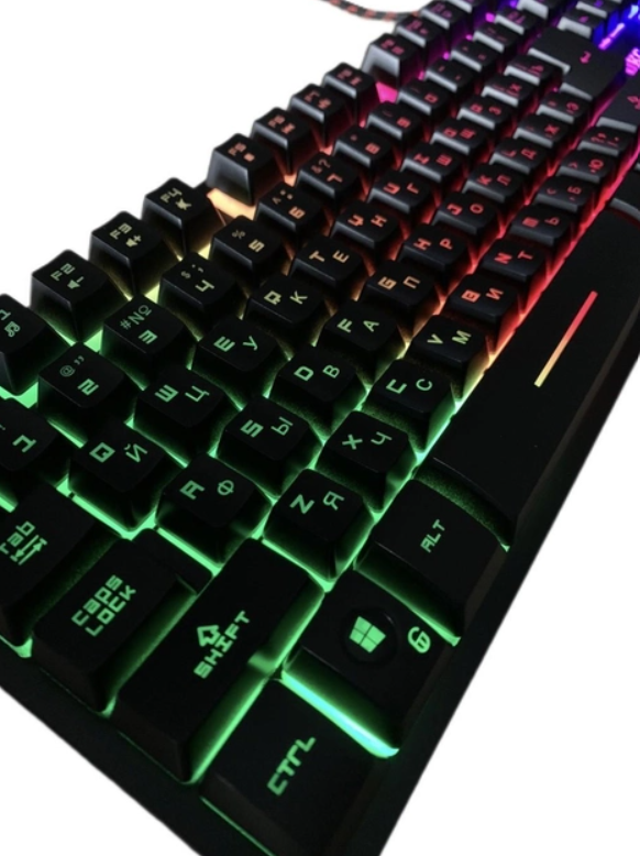 Клавиатура Keyboard UKC ZYG 800 с подсветкой Черный (НФ-00007553) - фото 2