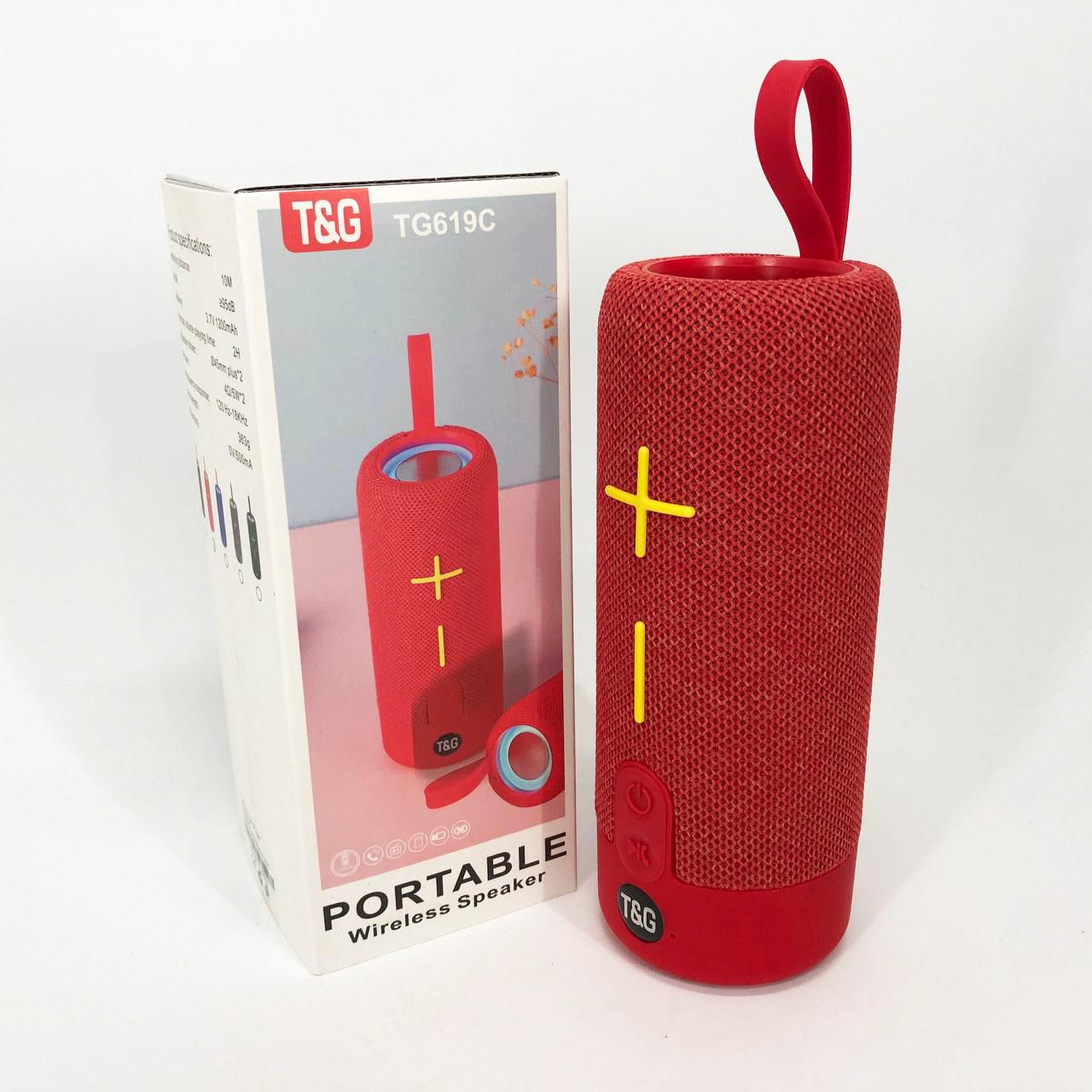 Колонка портативна TG619C FM-радіо USB/TF з ремінцем Червоний - фото 3 Колонка портативна TG619C FM-радіо USB/TF з ремінцем Червоний - фото 3