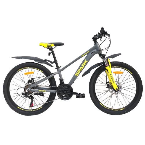 Велосипед Spark PLEASURE колеса 24"/алюминиевая рама 11" Серый (26351931)