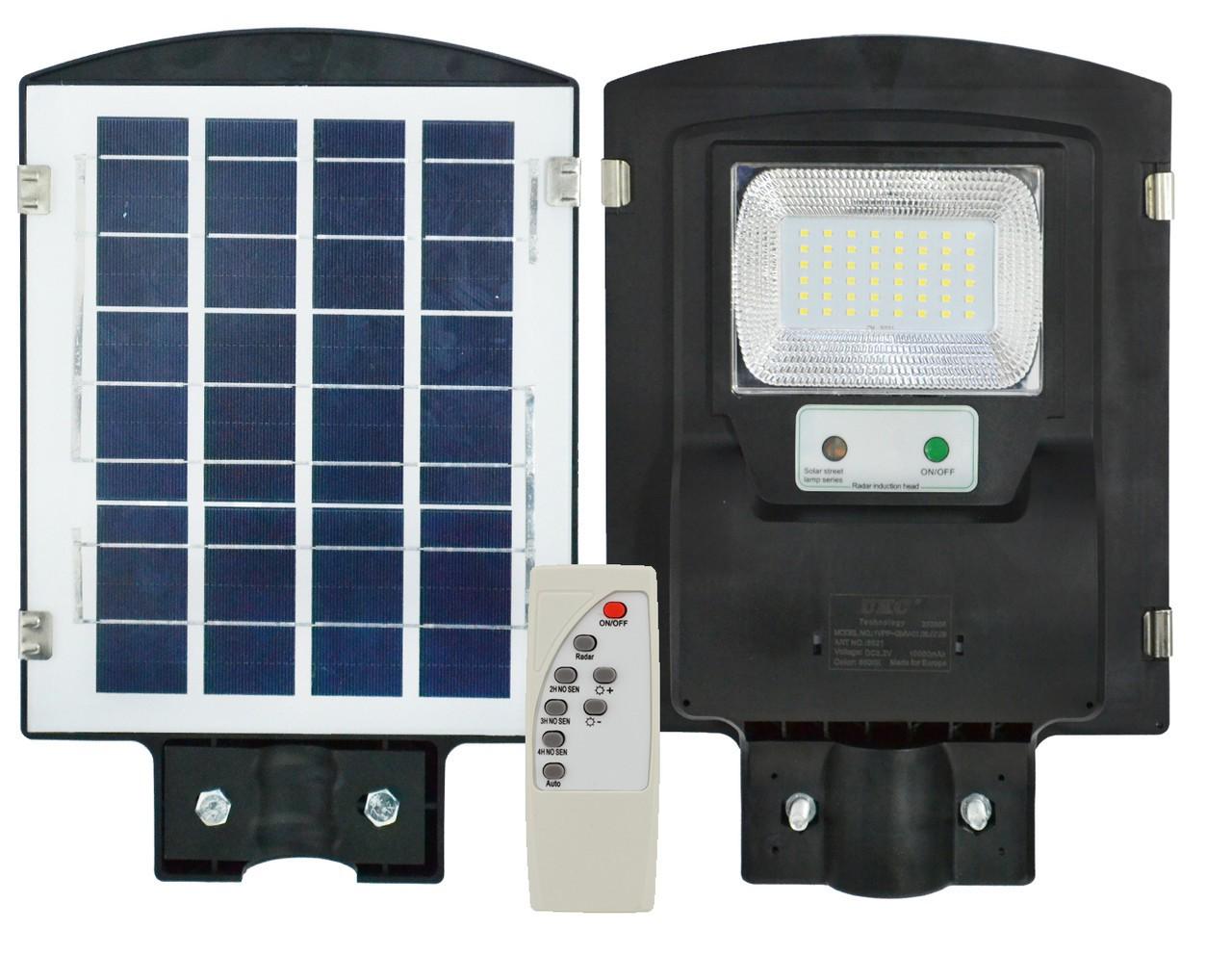 Ліхтар LED Solar Street Light 45W UKC 7141 10000 mAh на сонячній батареї з пультом ДУ та кріпленням - фото 4