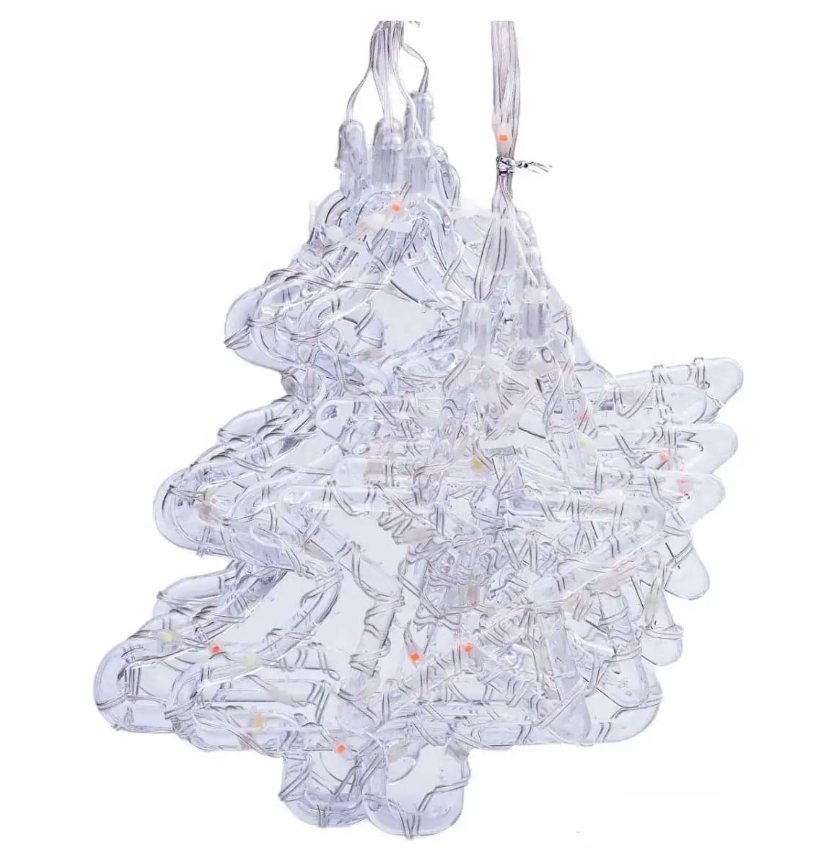 Гірлянда-штора Зірки та ялинки розмір 3х0,9 м 10 фігур Синій - фото 7 Гірлянда-штора Зірки та ялинки розмір 3х0,9 м 10 фігур Синій - фото 7