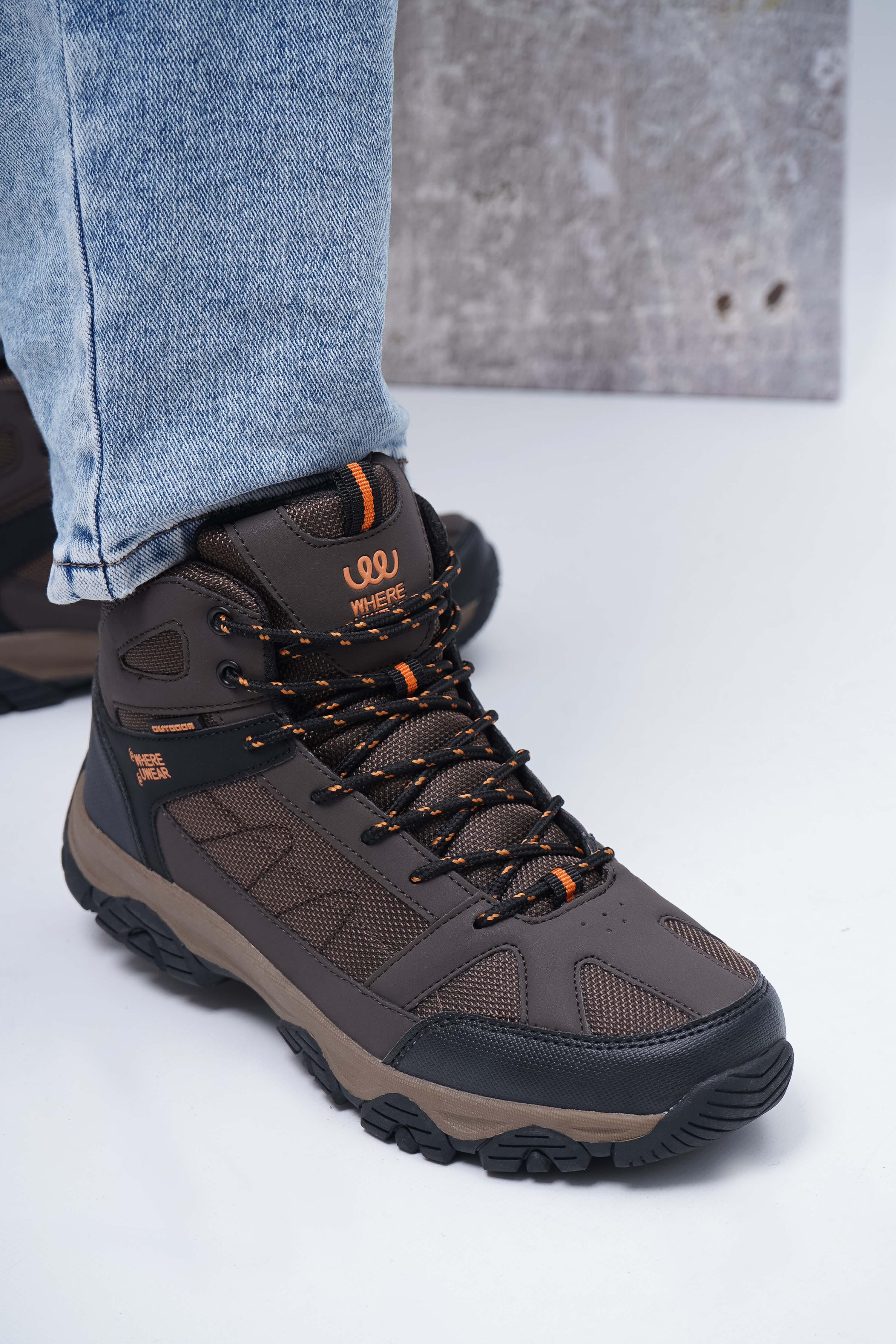 Ботинки мужские демисезонные Where Uwear 346980 р. 45 Коричневый