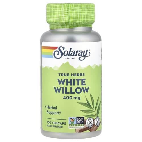 Добавка Solaray White Willow 400 мг 100 VegCaps (SOR-01660)