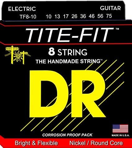 Струны для гитары DR TF8-10 Tite-Fit 10-75 - 8 string