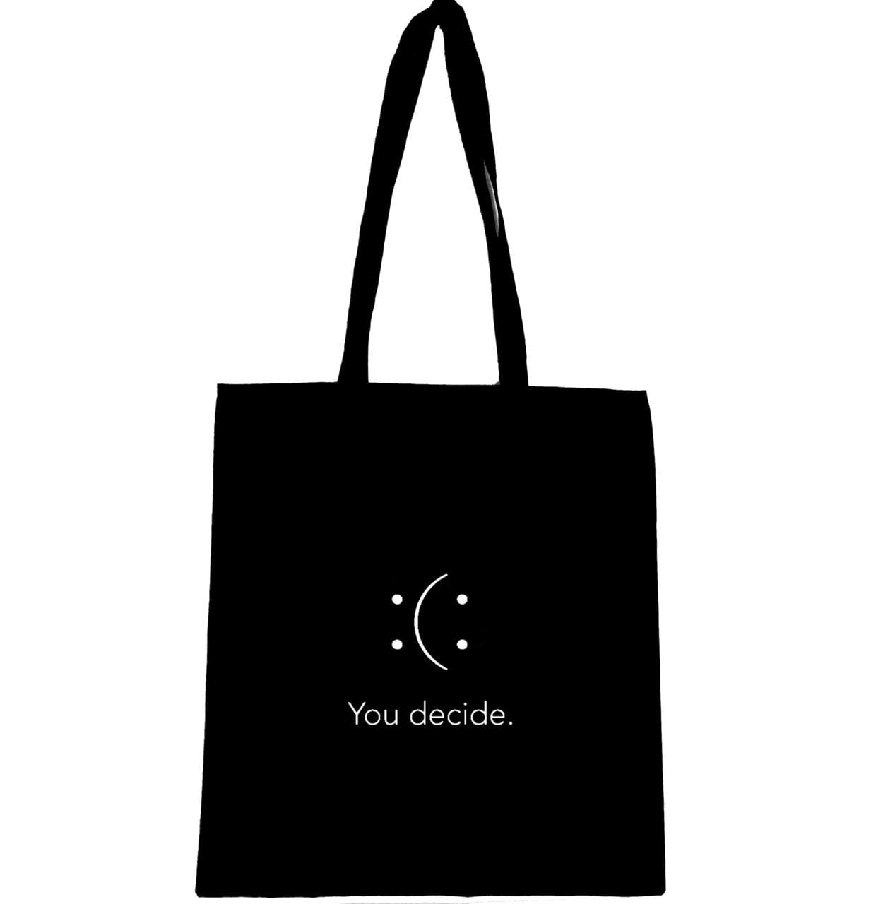 Эко-сумка с принтом "You decide" (940)