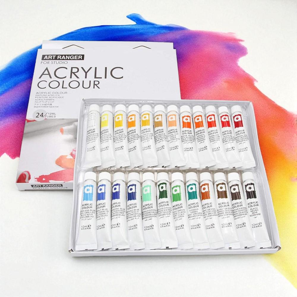 Фарби акрилові художні тюбики в коробці 24 кольори по 12 мл (37-112004) - фото 10 Фарби акрилові художні тюбики в коробці 24 кольори по 12 мл (37-112004) - фото 10