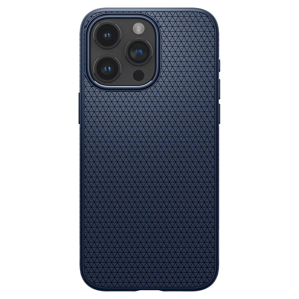 Чохол-бампер для телефону Spigen Liquid Air Apple iPhone 15 Pro Navy Blue (ACS06705)