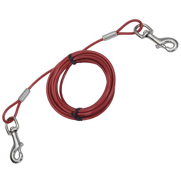 Кабель для прив'язування собак Coastal Titan Heavy Cable 6 м Червоний (76484890611)