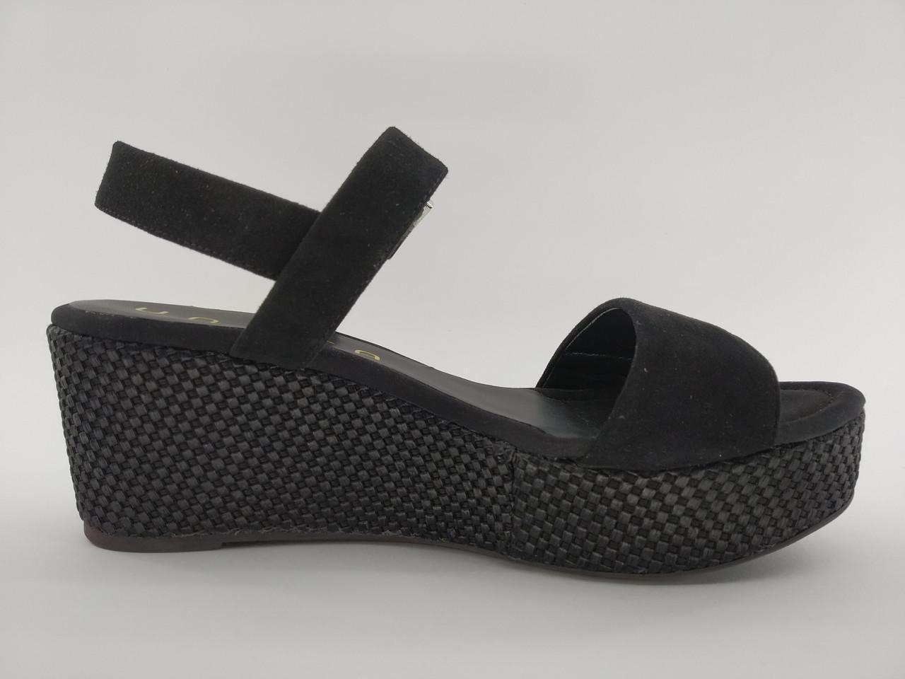 Босоніжки жіночі шкіряні на танкетці Unisa №039 р. 38/24,5 см Чорний (985167727) - фото 2 Босоніжки жіночі шкіряні на танкетці Unisa №039 р. 38/24,5 см Чорний (985167727) - фото 2