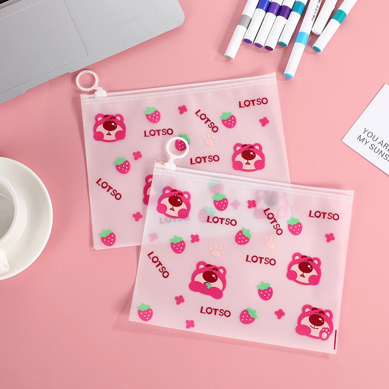 Папка-пенал з бігунком ведмедик Lotso Toy Story Лотсо Історія Іграшок А5 Різнокольоровий/Прозорий - фото 2