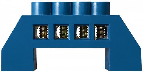 Шина нулевая АСКО-Укрем BC-6A 4 отверстий 6х9 мм медь в корпусном изоляторе универсальная (A0150120058)