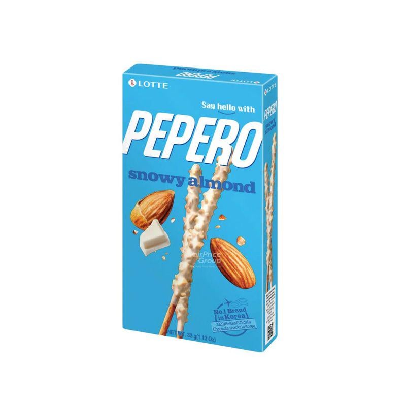 Соломка Lotte Pepero Snowy Almond с миндалем 32 г (20296928)