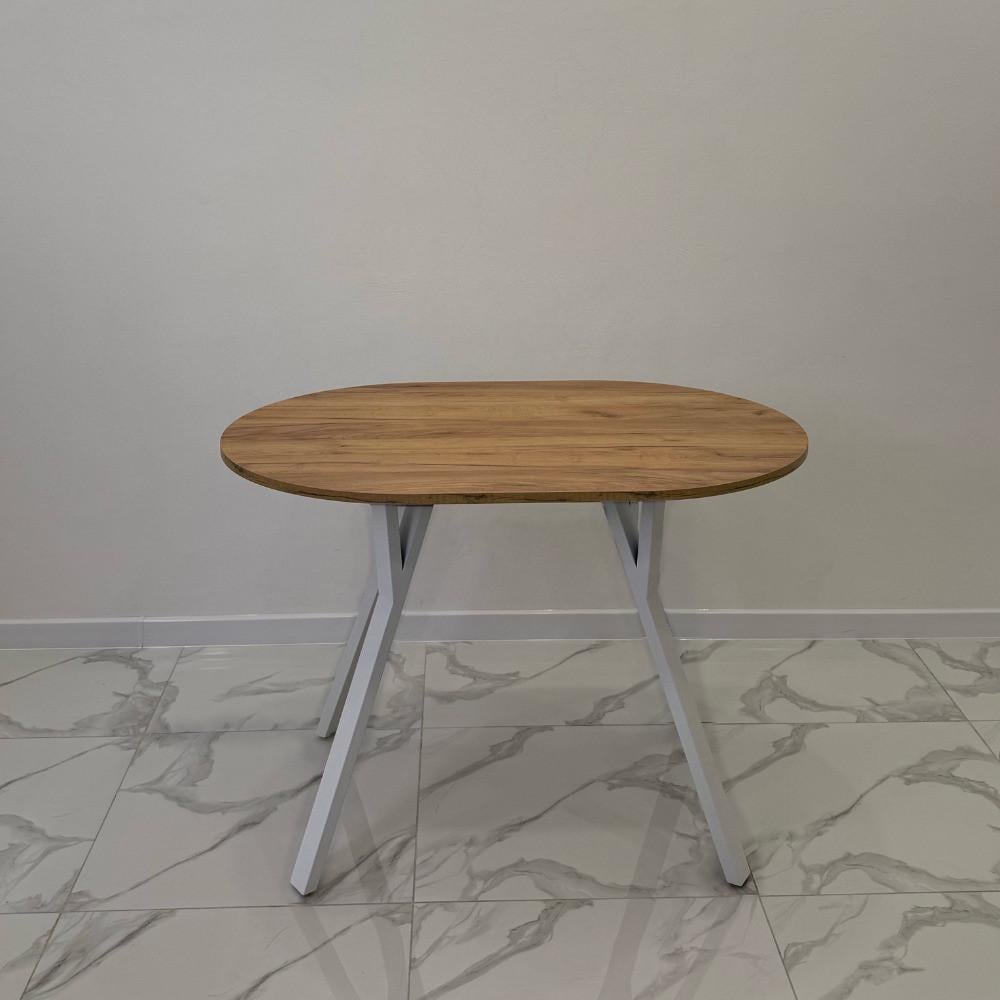 Кухонний стіл ELIPS 1300х750х850 мм Дуб Крафт Золотий/Білий матовий (2749727214) Кухонний стіл ELIPS 1300х750х850 мм Дуб Крафт Золотий/Білий матовий (2749727214)