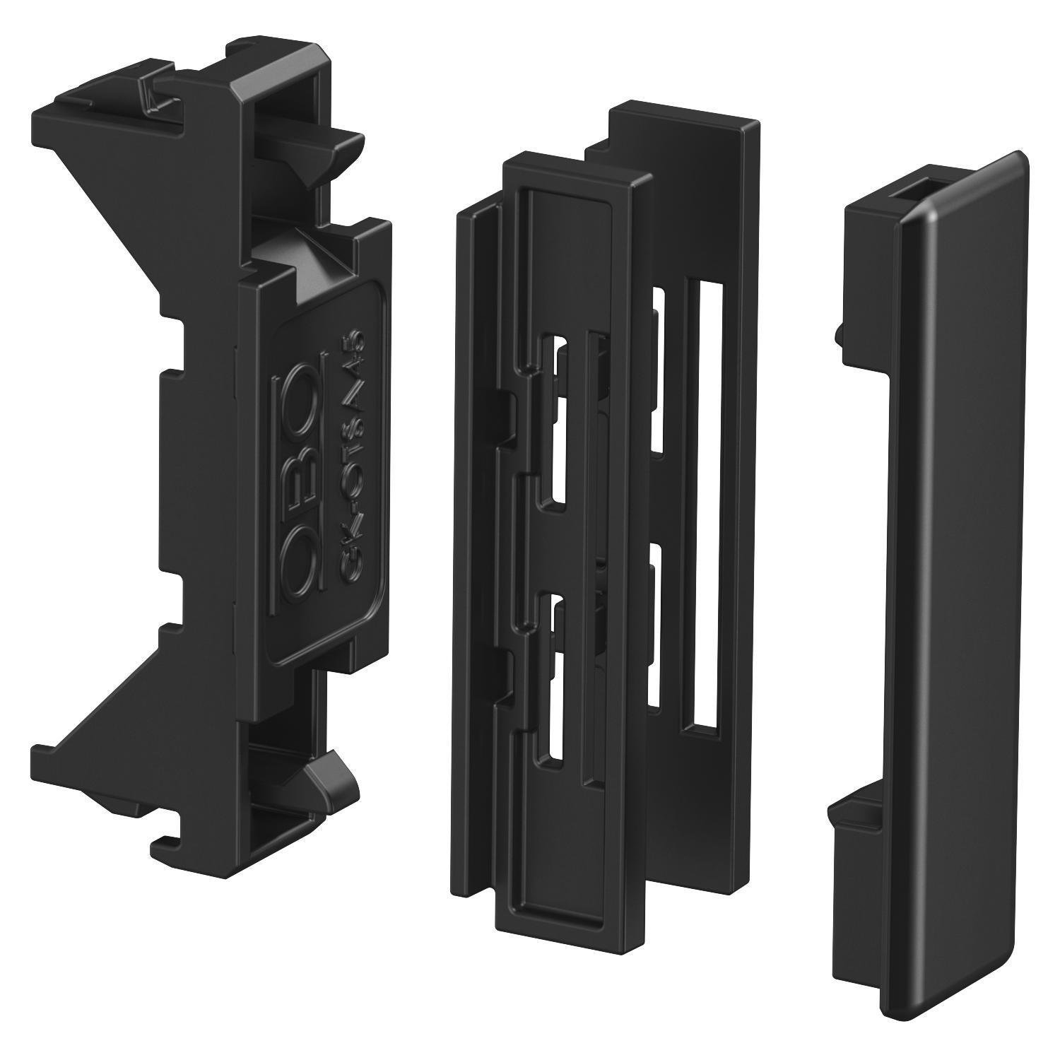 Заглушка OBO Bettermann Rapid 45 для короба 100x53 мм декоративна ABS пластик Чорний (6113033)