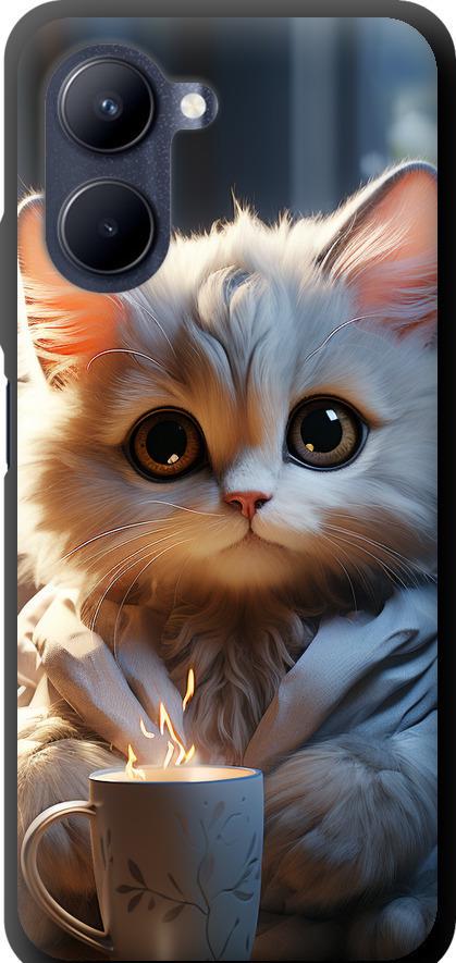 Чехол на Realme C33 White cat (5646b-2870-42517)