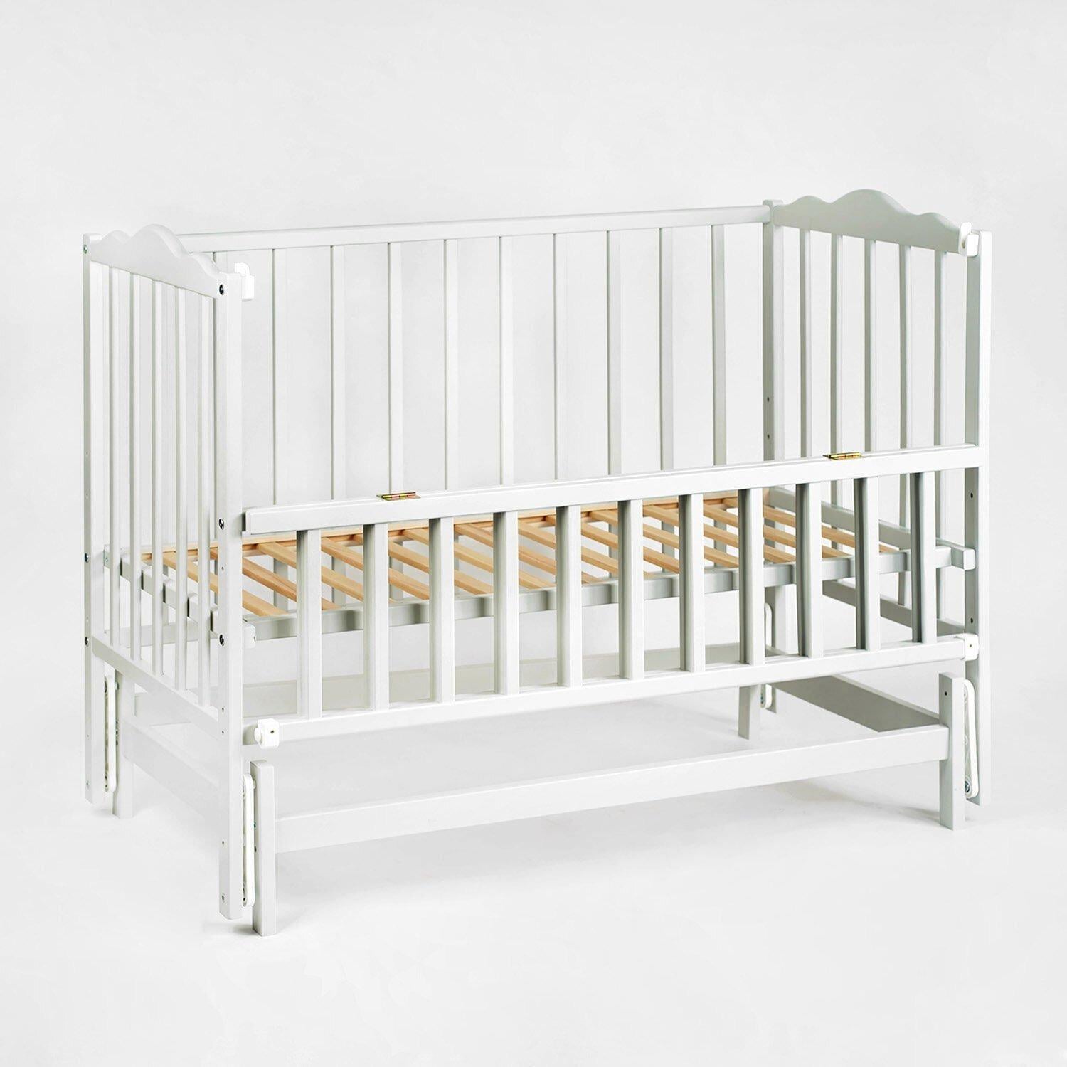 Кроватка детская Кузя Анастасия-2 Серый