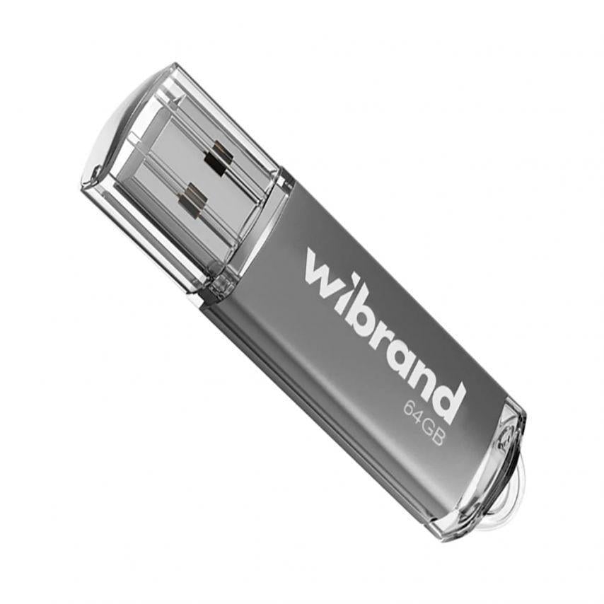 Флеш-пам'ять USB Wibrand Сougar 64GB USB 2.0 Silver Флеш-пам'ять USB Wibrand Сougar 64GB USB 2.0 Silver