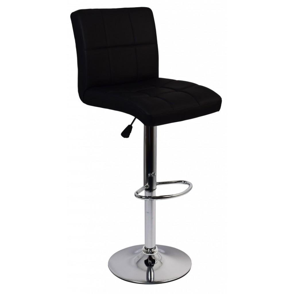 Барний стілець зі спинкою Bonro BN-0106 Чорний (4240041012)
