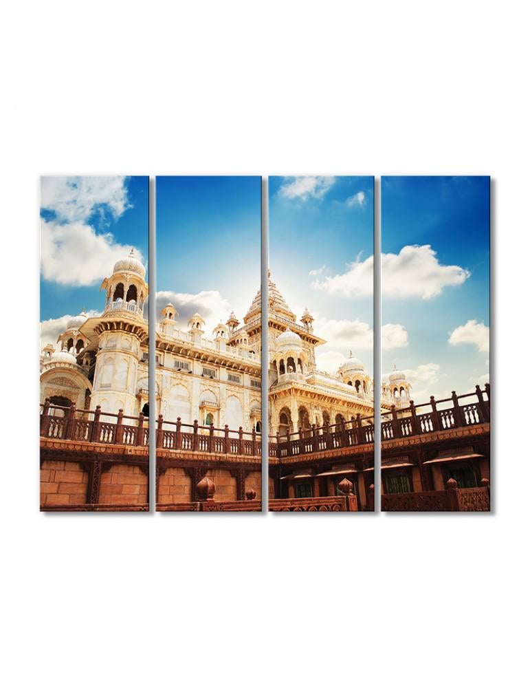 Картина модульная Раджастхан Джодхпур Индия мавзолей 4 модуля 90x135 см (Arhitektura1257005)