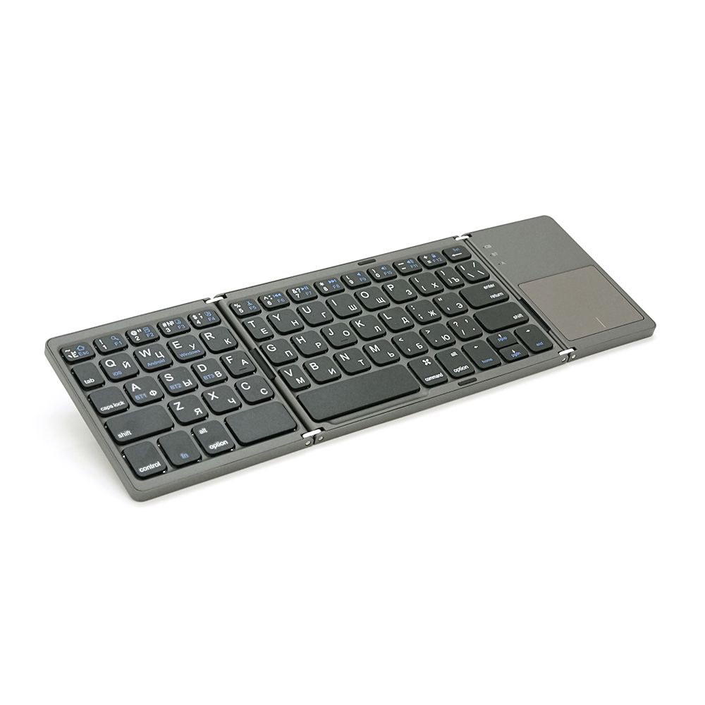 Клавиатура беспроводная VOLTRONIC B033 Touchpad 64 клавиши Серый (25602543)