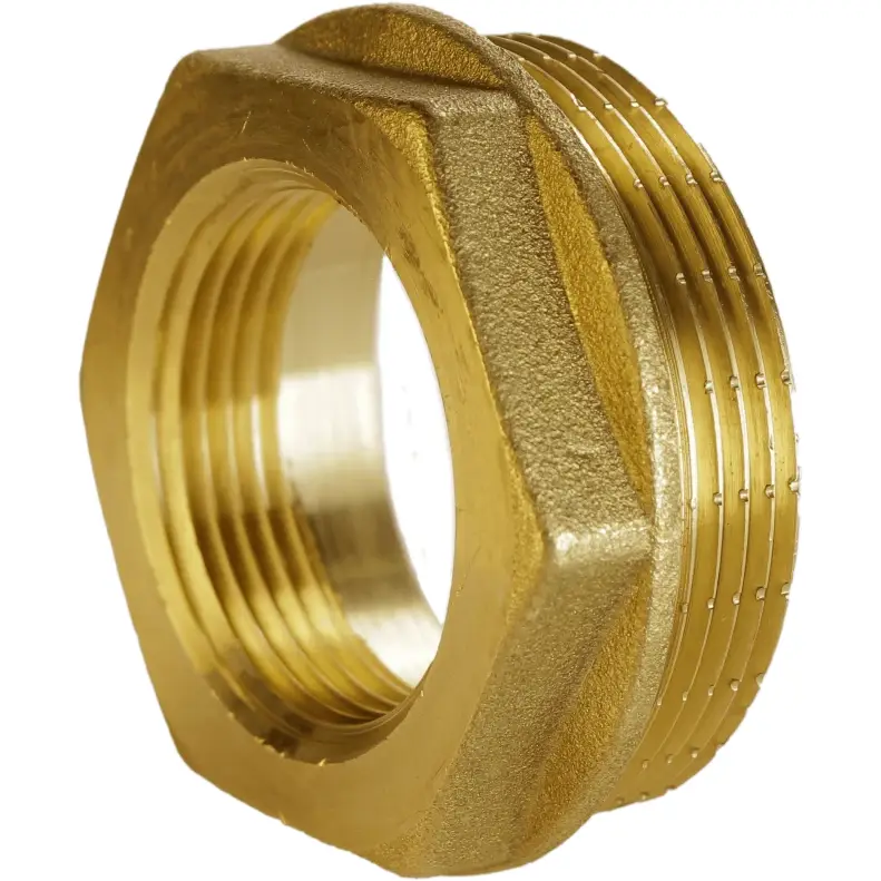 Футорка латунна VA А0753А штампована 1-1/2" ЗР/ВР 3/4" (30323676) Футорка латунна VA А0753А штампована 1-1/2" ЗР/ВР 3/4" (30323676)