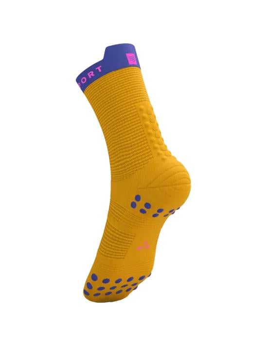 Шкарпетки Compressport Pro Racing Socks V4.0 Run High T1 Saffron/Dazz Blue - фото 2