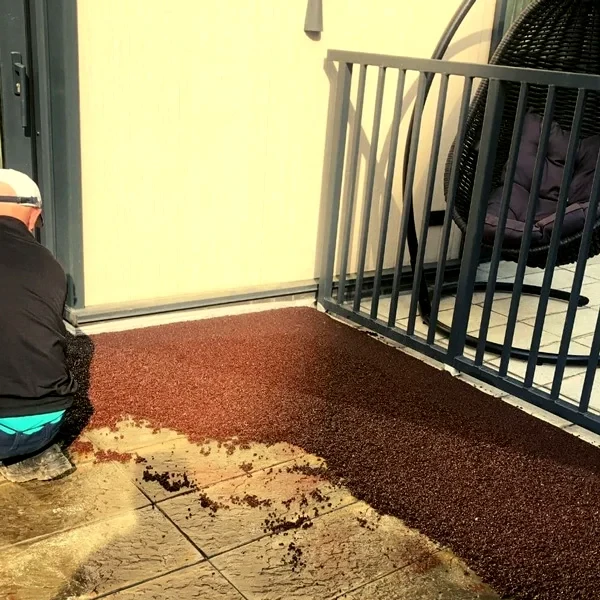 Резиновое покрытие-мягкий асфальт 1 м.кв. 10 мм Коричневый (2562228269) - фото 4