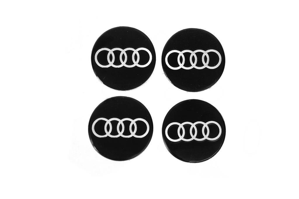 Наклейки на колпачки для тюнинг Audi 60 мм 4 шт. (120865)