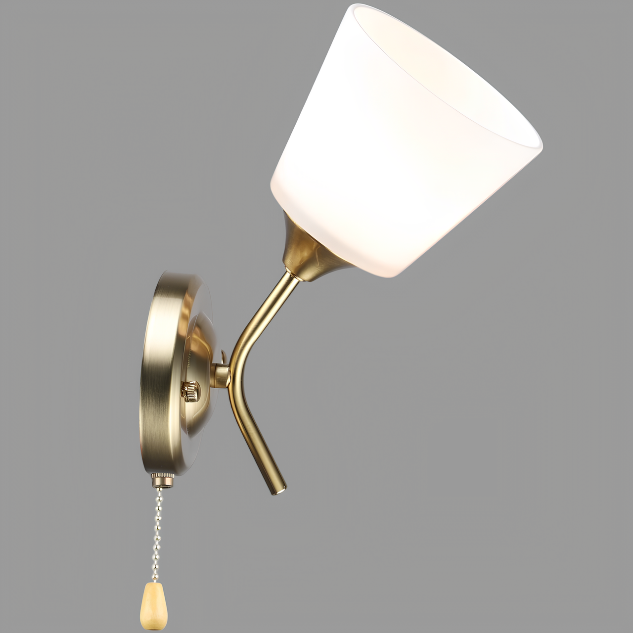 Бра Valeso с веревочным выключателем под одну лампу Е27 Медный (N6628/1W)