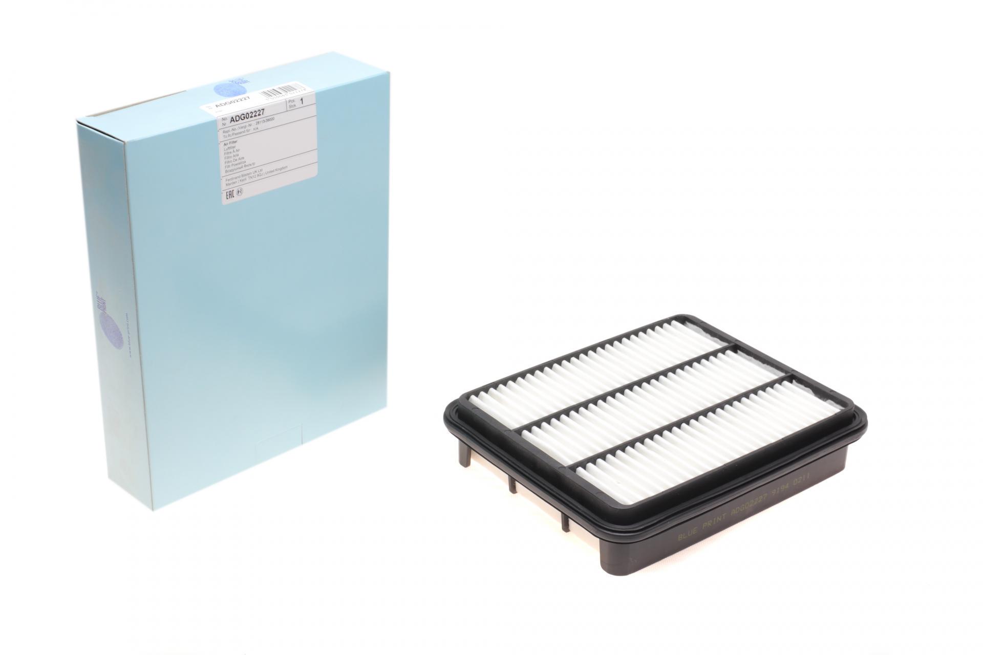 Фільтр повітряний BLUE PRINT для Kia Opirus 3,5 24V 03-12/XG 30 3,0 V6 24V 98-05 (ADG02227)