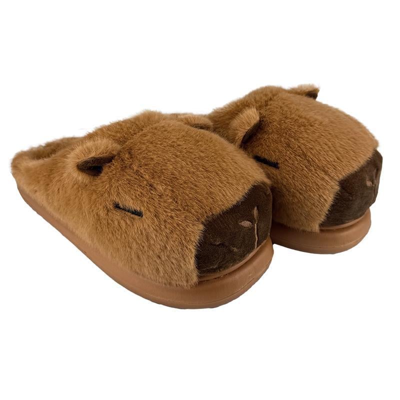 Тапочки комнатные меховые Капибара 60031-3  р.  42-43 26-26,5 см Коричневый