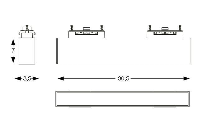 Светильник магнитный Ideal Lux Arca Wide 30 Cm 3000K (222943) - фото 3 Светильник магнитный Ideal Lux Arca Wide 30 Cm 3000K (222943) - фото 3