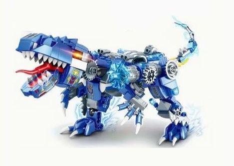 Конструктор Sluban робот-трансформер тиранозавр 29,6 см на 433 деталей Синий (546)