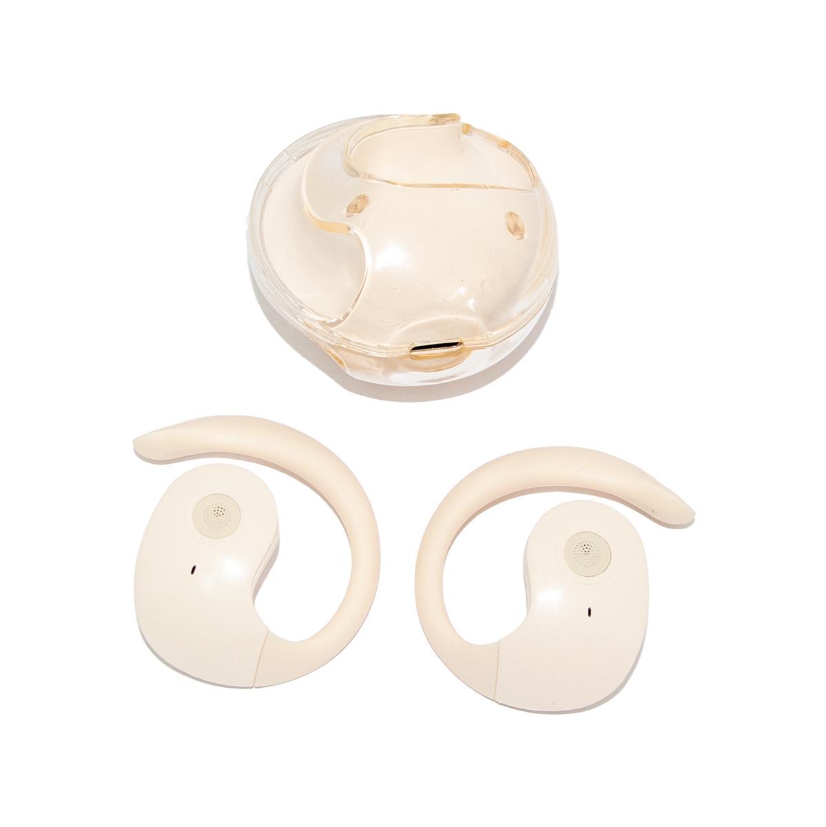 Наушники с микрофоном OWS T2 Crystal Бежевый (1010873-Beige)