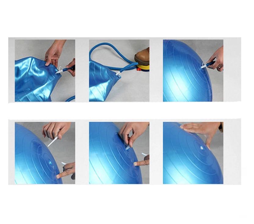 М'яч для фітнесу Newt HMS 75 см Синій (487-626-2-B) - фото 2