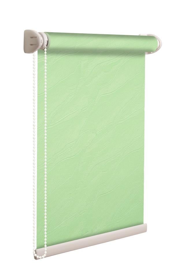 Рулонная штора NewTex Вода LUX 112х165 см Салатовый (2073)